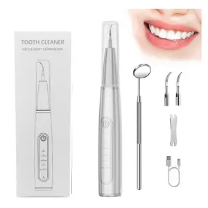 O novo limpador dental visual para clareamento dos dentes, limpador ultrassônico de dentes, removedor de placas/limpeza ultrassônica dos dentes