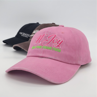 Gorra de Béisbol OEM de 6 Paneles, Unisex, de Algodón Liso, Ajustable, sin Estructura, Estilo Vintage, Lavado Ácido