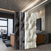 Pierre artificielle en polyuréthane, imitation pierre, légère, pour intérieur et extérieur, imperméable, matériau en forme de champignon, panneau mural en pierre 3D en PU