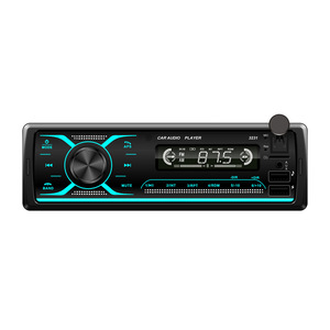 Lecteur MP3 de voiture 1DIN, radio FM BT, entrée USB, carte TF, entrée AUX, appels mains libres, ajustement universel, son haute fidélité, design portable - Product Image 3