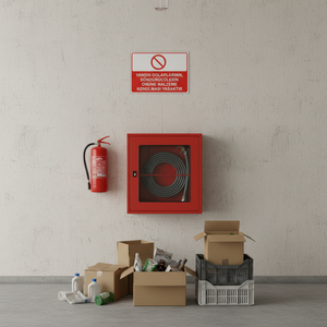 Accesorio para Equipo de Extinción de Incendios, Señal que Indica 'Es Prohibido Colocar Materiales Delante de Gabinetes y Extintores' - Product Image 3