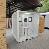 Fournisseur direct d'usine - Toilettes portables préfabriquées - Structure en acier modulaire - Design moderne - Certifié CE - Pour les travaux de construction dans les espaces publics