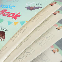 Cahier de pratique magique pour enfants, version arabe exclusive, design personnalisé, nouveau, format A3, reliure spirale, 80 feuilles, pour stylo rigide