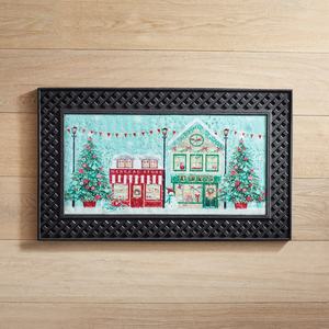 Tapis de porte lumineux musical de Noël avec capteur de lumière et de son, bienvenue, joyeux Noël - Product Image 5