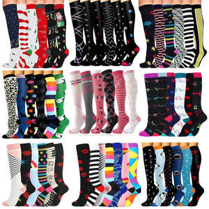 <span class=keywords><strong>Chaussettes</strong></span> <span class=keywords><strong>de</strong></span> course à haute compression pour genou <span class=keywords><strong>de</strong></span> sport élastique à la mode pour femmes Coussin <span class=keywords><strong>de</strong></span> fitness athlétique Conception <span class=keywords><strong>de</strong></span> confort Logo du corps - Product Image 6