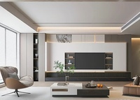 Meubles TV Suspendus Modernes en Bois Personnalisés avec Sources Lumineuses pour Salons et Chambres – Meubles Supports TV Couleur sur Mesure
