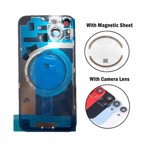 <span class=keywords><strong>Vitre</strong></span> arrière avec cadre métallique magnétique pour <span class=keywords><strong>iPhone</strong></span> 15 <span class=keywords><strong>14</strong></span> <span class=keywords><strong>Pro</strong></span> <span class=keywords><strong>Max</strong></span>, coque arrière de téléphone, couvercle de batterie en verre, pièces de rechange - Product Image 2