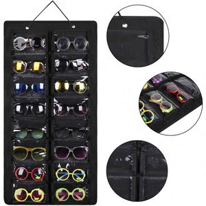 New Sunglasses Organizer <b>Bag</b> 16 Solt Glasses Storage <b>Bag</b> Wall Pocket Display Hanging on Door or Wall - Product Image 2