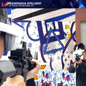 เครื่องยิงปืนจำลองเสมือนจริง 9D VR แนวคิดใหม่ เกมยิงปืนเสมือนจริงในร่ม ระบบอินเทอร์แอคทีฟ โครงสร้างไฟเบอร์กลาสและโลหะ - Product Image 6