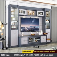 Meuble TV mural design moderne 2025 en marbre, unité de rangement pour la maison, meuble TV en bois de luxe pour salon