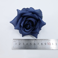 Roses artificielles bouclées de haute qualité tête de décoration de fête multicolore fleurs de tête rose accessoires artificiels pour les dames