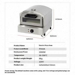 Horno de Pizza a Gas de Alta Calidad para Pizzería, Máquina Eléctrica de Una Sola Capa para Hacer Conos de Pizza - Product Image 4