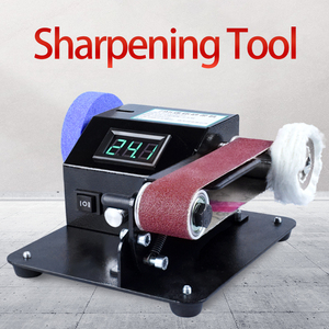 Amoladora de <span class=keywords><strong>Banco</strong></span> Eléctrica Totalmente Automática de 250W con Alimentación de CC, Velocidad Variable, Máquina de Banda Abrasiva Multimaterial, Cuchilla Dedicada - Product Image 3