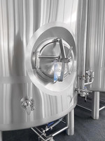 Cuve de brassage en acier inoxydable de 500 L avec chemise de refroidissement alvéolée et pierre de carbonatation pour micro-brasserie et brasserie artisanale