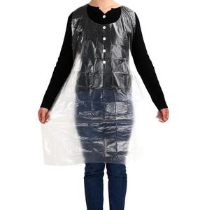 Huamaohengchun Large Disposable Eco-Friendly Recyclable <b>Aprons</b> 100 PCS 23.6x37.4 Inches Clear Plastic Waterproof for Adults - Product Image 1