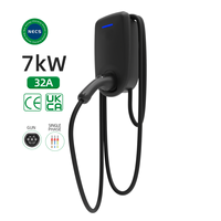 Chargeur de voiture électrique AC NECS 32A 7kW IP55 avec système de paiement intelligent OCPP 1.6, OEM ODM, stations de recharge pour voitures électriques