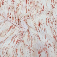 Tissu jersey 100 % polyester imprimé floral, largeur 43/44 pouces, extensible, léger, 90 GSM, style décontracté, couleurs vives, trame pour robes.