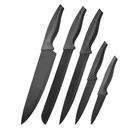 HSK Lot de 4 couteaux de cuisine à motif ondulé en acier inoxydable à haute teneur en carbone pour chef cuisinier