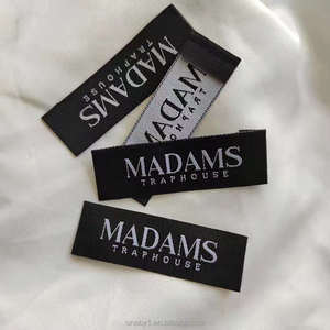 Étiquettes personnalisées de créateur avec logo, étiquettes volantes, étiquettes tissées pour vêtements et grandes marques pour vêtements, faible MOQ - Product Image 4