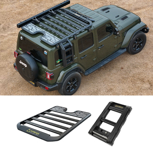 Échelle latérale de galerie de toit en alliage d'aluminium de haute qualité pour <span class=keywords><strong>Jeep</strong></span> <span class=keywords><strong>Wrangler</strong></span> <span class=keywords><strong>JK</strong></span> JL JT 2007-2024 pièces <span class=keywords><strong>accessoires</strong></span> - Product Image 2