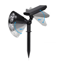 Lampe solaire à LED pour jardin extérieur Projecteur à énergie solaire pour jardin Lampe de pelouse Spot de paysage Lampe solaire pour pelouse
