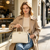 Sacs à main personnalisés avec logo, sacs à main tendance en cuir de luxe, sacs à main avec sangle ceinture, sacs à main formels à fermeture à boucle, sacs fourre-tout de grande capacité pour femmes