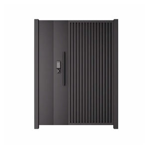 Moderno automático de aluminio <span class=keywords><strong>plegable</strong></span> puerta casa Villa escuela Industrial retráctil deslizante columpio estilos para puerta de entrada al aire libre - Product Image 2