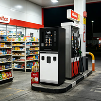 Distribuidor Global, Máquina Expendedora de Café Autoservicio para Gasolineras, SDK Opcional, Capacidad para 150-200, Refrigeración por Compresor