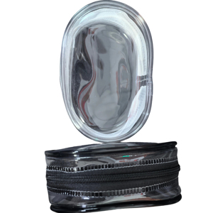 Nhỏ xách tay PVC cao su xương Dây Kéo Túi Bền đa mục đích ba chiều logo in nhựa lưu trữ túi thời trang - Product Image 6