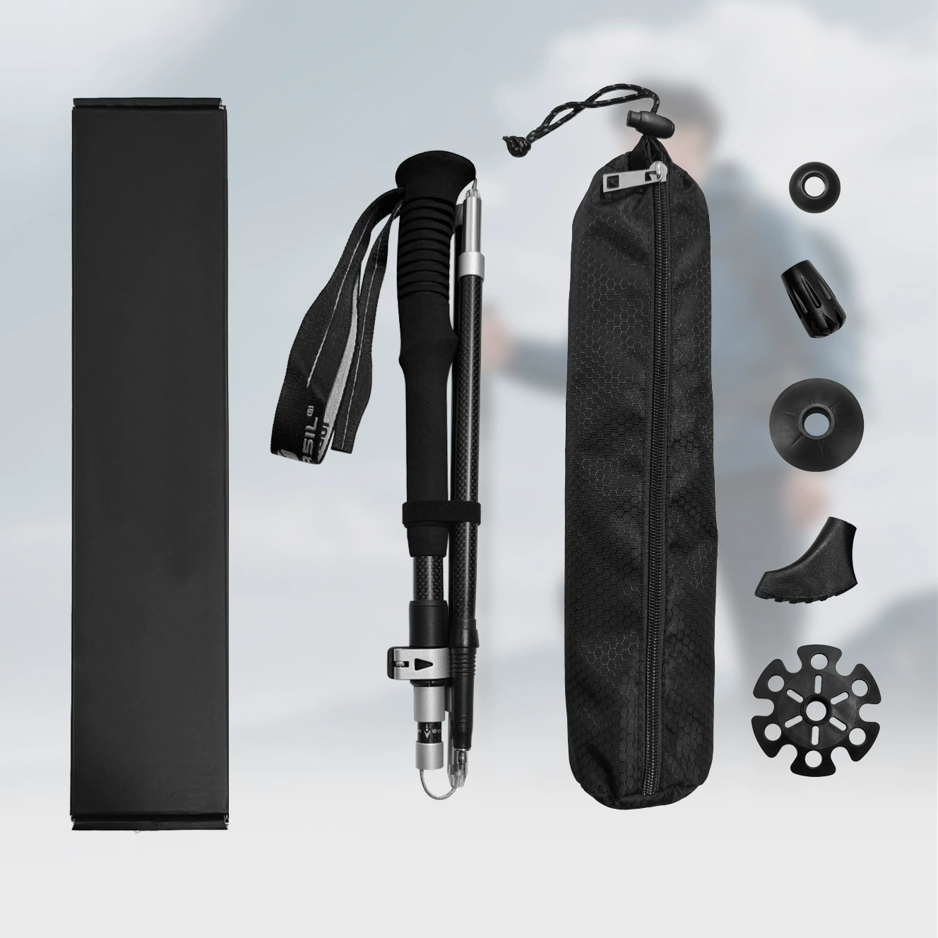 Fibre de carbone noir/3K [mat] 35-125 cm