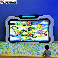 KEM Naughty Castle Aire de jeux pour enfants Projecteur de logiciel Smash Ball Jeu interactif mural 3D Matériau PP 255+ points de contact