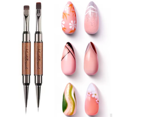 Set kuas kuku akrilik profesional Set kuas kuku gambar lukisan profesional Gel pembentuk pena lukis seni kuku desain pabrikan