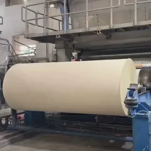 50 Ton Per Dag Afval Hout Bamboe Recycle Pulp Crescent Toiletpapier Papier Making Machine