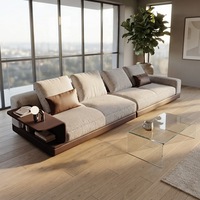 Modernes Modulares Dreisitzer-Bürosofa-Set mit Schwammfüllung und Stoffbezug, Faltbar für Wohnzimmer, Schlafzimmer und Heimbüro