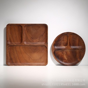 ถาดผลไม้ทรงกลมแบบญี่ปุ่นสามช่องทำจากไม้ไผ่สำหรับงานปาร์ตี้ - Product Image 5