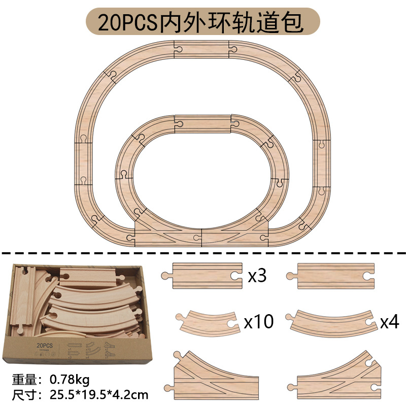 Paquete de Pista de Anillo Interior y Exterior WZMM-20PCS
