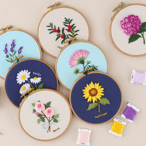 Tự làm Handmade Hoa Cross Stitch bán buôn đấm kim thủ công Kit món quà lưu niệm DIY hoa thêu Kit cho người mới bắt đầu - Product Image 3