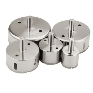 Jeu de scies cloches diamantées 60 mm 75 mm à pointe en carbure métallique pour percer les carreaux - Product Image 1