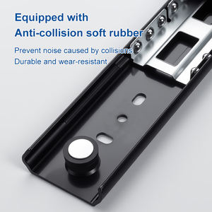 Riel Deslizante Oculto para Ventana con Rodamiento de Bolas, Riel Deslizante Telescópico de Alta Resistencia para Muebles, Uso en Gimnasios al Aire Libre, Silencioso, Azul <span class=keywords><strong>Zinc</strong></span> - Product Image 3