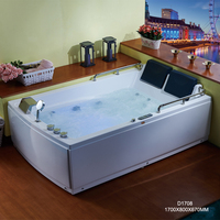 Baignoire de massage pour hôtel, villa et complexe hôtelier, baignoire à remous relaxante, baignoire à bulles en acrylique