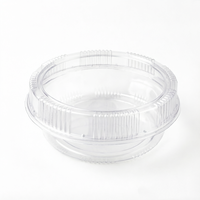 Boîte d'emballage en plastique transparente pour pâtisseries et gâteaux, de haute qualité, ronde, en PET, type clamshell