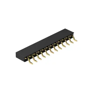 Denentech nóng bán hàng duy nhất 2.54mm h5.7mm nữ góc bên phải SMT nữ tiêu đề kết nối cho PCB