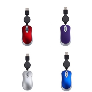 <span class=keywords><strong>Mini</strong></span> Xách Tay Chuột Quang Học Cho PC Máy Tính Xách Tay Máy Tính Xách Tay Trẻ Em Có Dây Có Thể Thu Vào USB LED Backlit Tay Phải Nhỏ Văn Phòng Chuột - Product Image 3