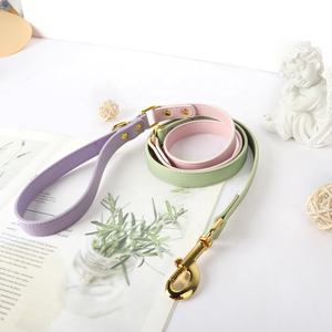 Arnés para perro de cuero Natural ajustable de lujo sin tirones, correa de diseñador, ligero, colorido, venta al por mayor, arnés para perro de cuero vegano - Product Image 4