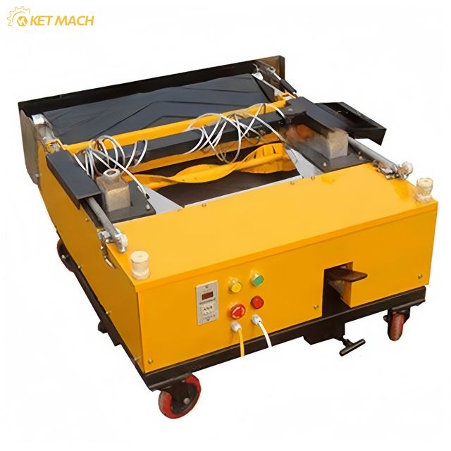 KET Wall Spray Plastering Machine Automatic New Technology Wall Finishing Machine for Sale 800 1000mm