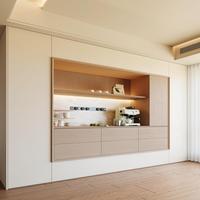 Buffet de style nordique personnalisé avec éclairage LED pour salon moderne
