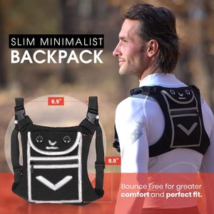Sac de Course Portable pour Téléphone et Hydratation – Idéal Marathon, Trail, Cyclisme, Jogging, Course à Pied – Gilet Sac à Dos Sportif d'Extérieur - Product Image 3
