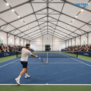 Tente professionnelle sans poteaux pour court de tennis, grande chapiteau de sport extérieur, structure en aluminium, abri solaire imperméable pour stade - Product Image 2