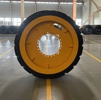 Pneu plein anti-crevaison 1516x470mm avec roulement à rouleaux, neuf, pour porte-équipement minier