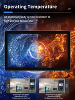 Monitor Táctil Integrado de 24 Pulgadas, Grado Industrial, Pantalla Táctil G+G de 10 Puntos, Pantalla LCD de Marco Abierto, Kiosco de Autoservicio, Serial